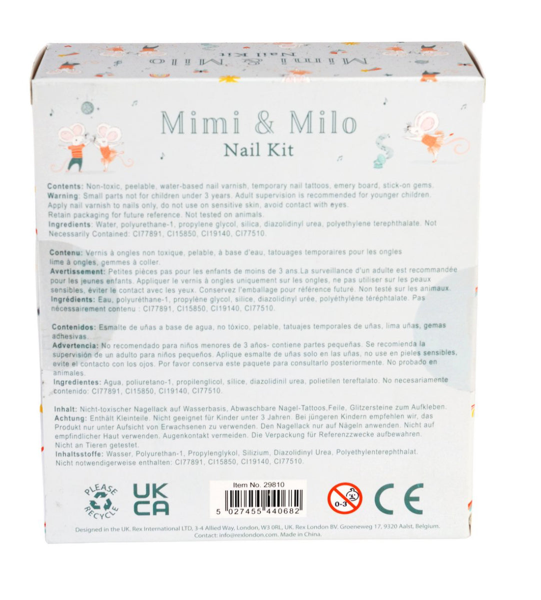 Nagellack Set für Kinder | Mimi & Milo | Rex London
