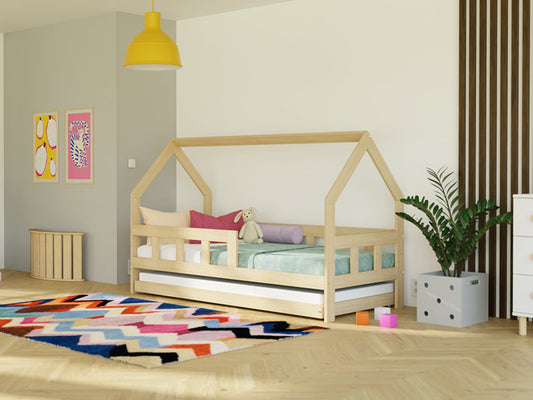 Zaun | Bettenhaus mit Tor | Kids Ware Lifestyle | variabel mit Schublade oder Gästebett