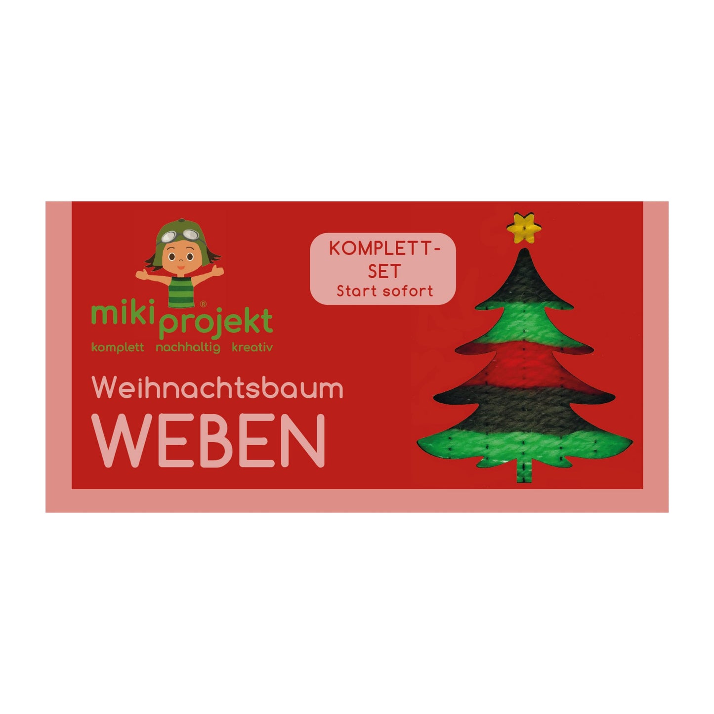 Bastelset Weihnachtsbaum weben | mikiprojekt