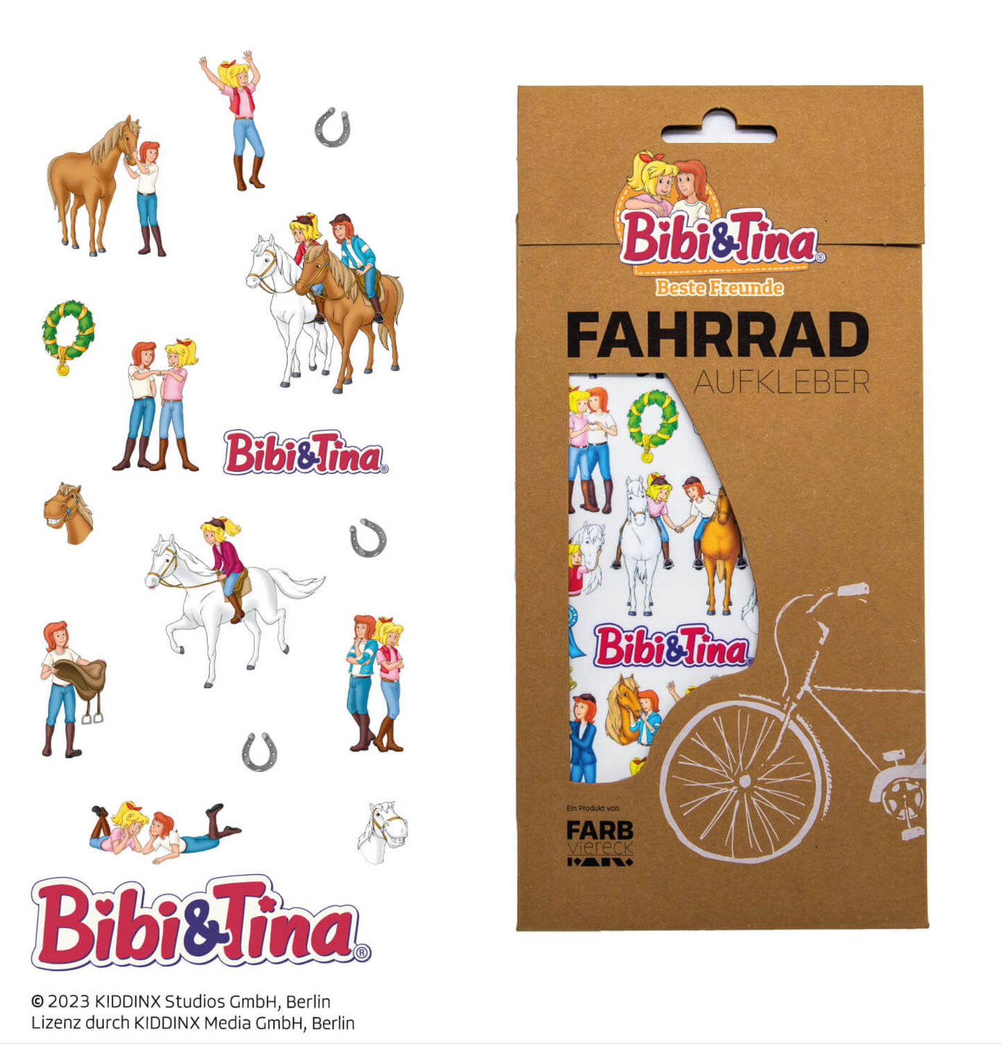 Fahrradsticker | Bibi & Tina Beste Freunde