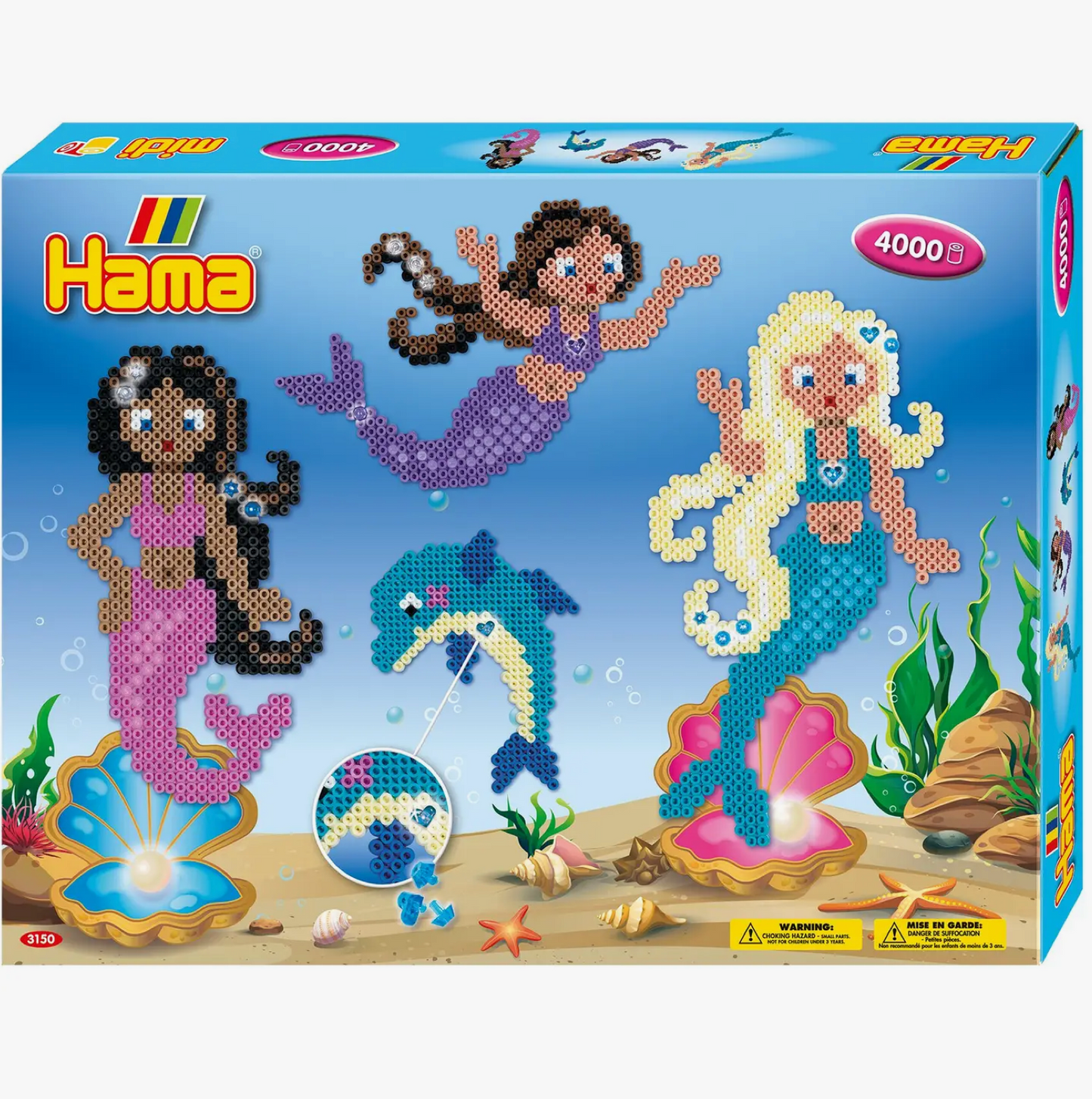 Bügelperlen | Geschenkverpackung Meerjungfrauen | Hama