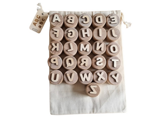 Buchstaben Holzstempel doppelseitig | handgemacht | Kiddi