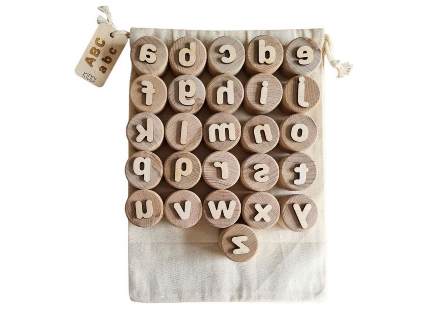 Buchstaben Holzstempel doppelseitig | handgemacht | Kiddi