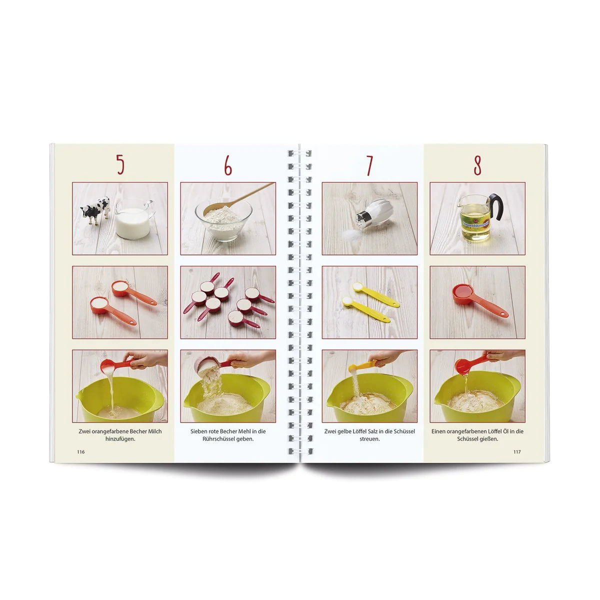 Band 4 "Kleine Gerichte ganz groß!" Backbuch inkl. 3-teiliges Messbecher-Set | Kinderleichte Becherküche