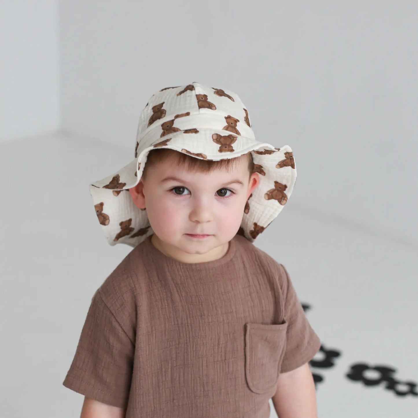 Musselin Sonnenhut | Teddybear | Babyly