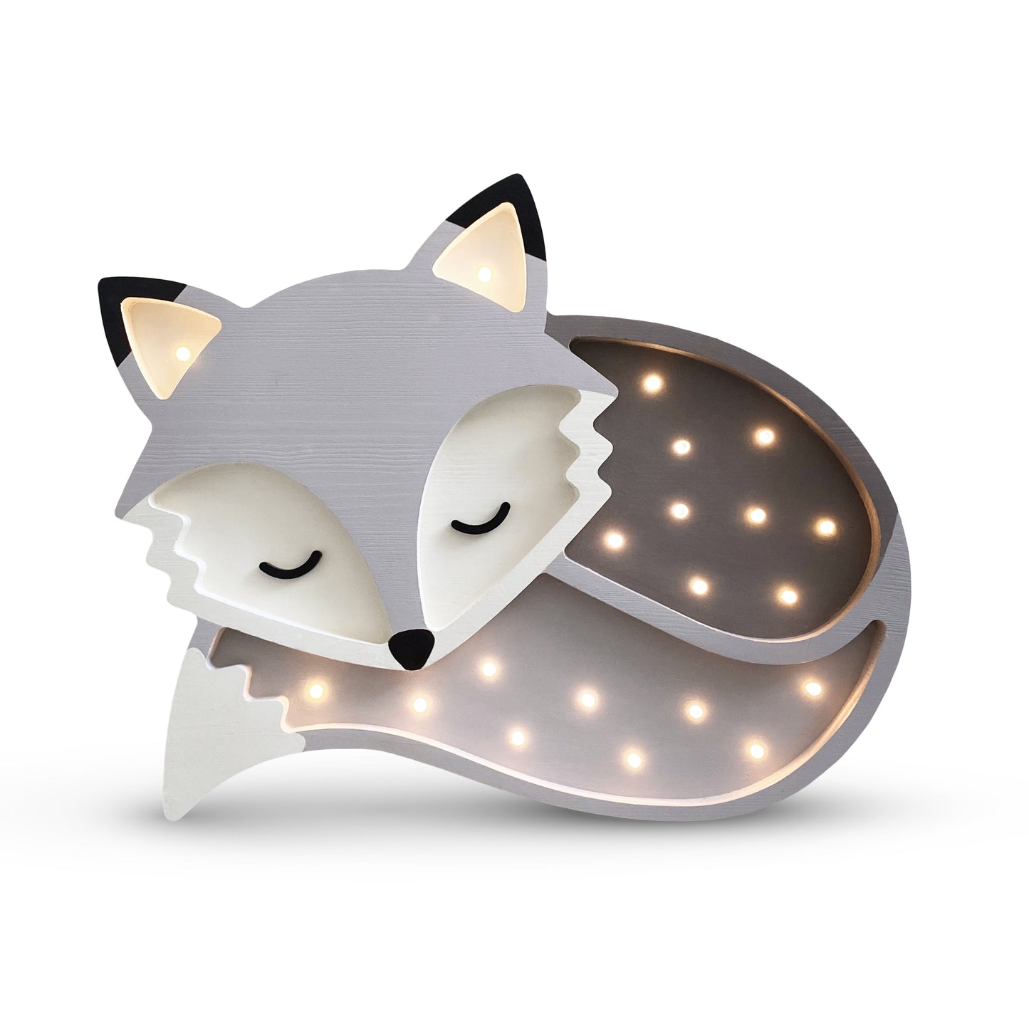 Kinderlampe Fox gray | PEEKABOOLIGHTS | Handarbeit