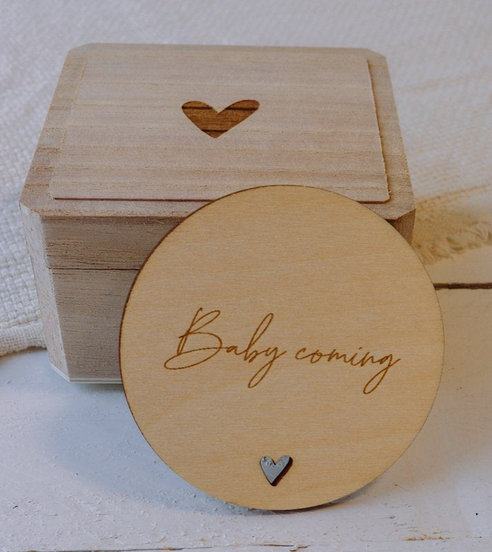 Schwangerschaft Ankündigen | Box | Baby coming