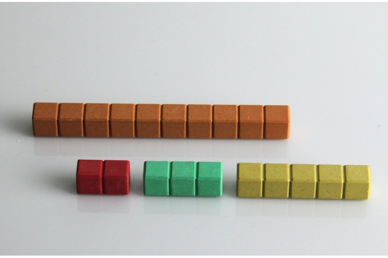 Rechenstäbchen in 10 Farben (126 Stück) | Wissner® aktiv lernen