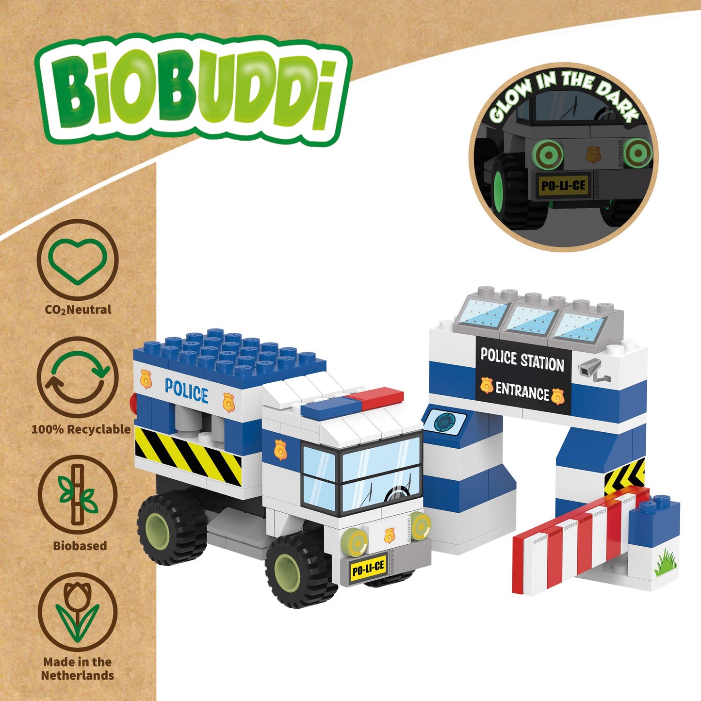 Polizeiauto mit Station | Biobuddi