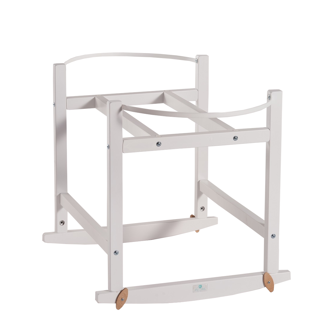 Moseskorb Ständer| Wippe | RockingBaby Stand white | Happy Moses