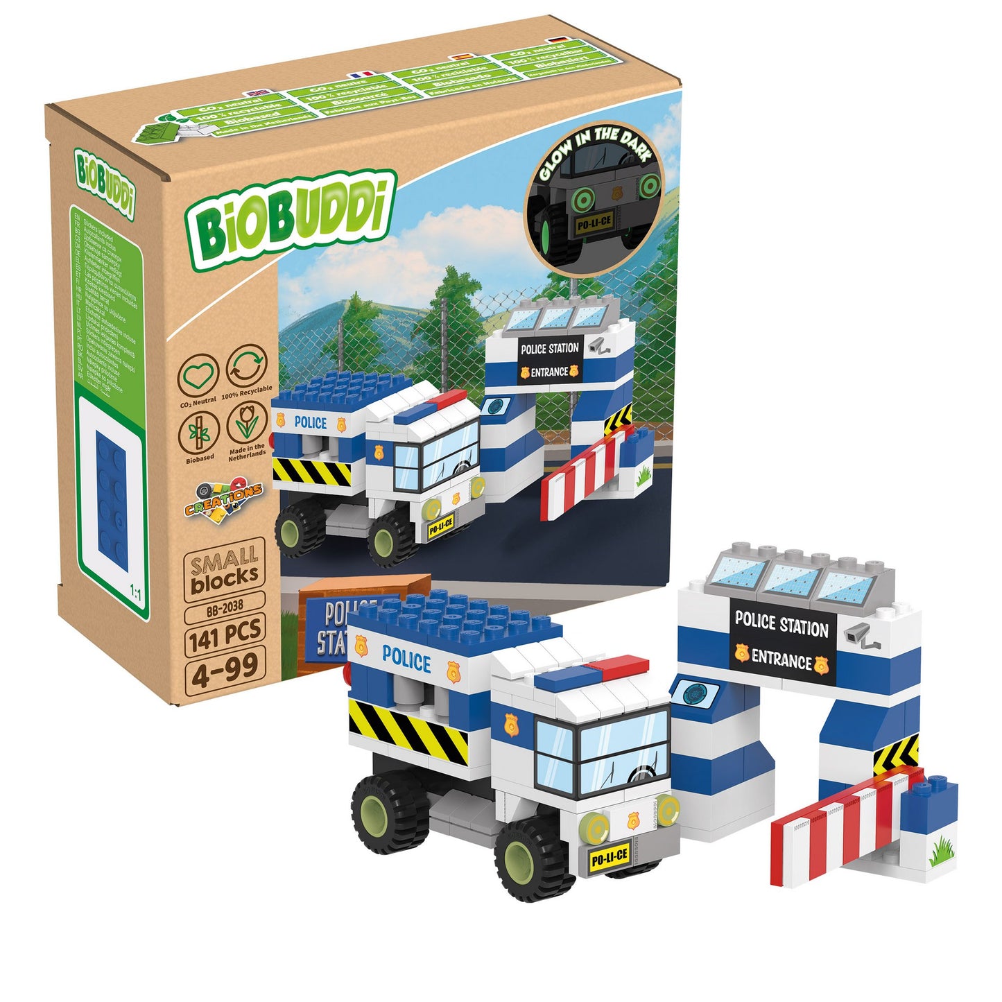 Polizeiauto mit Station | Biobuddi